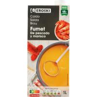 Brou líquid fumet EROSKI, brik 1 litre