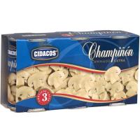 Champiñón laminado CICADOS, pack 3x85 g Champiñón laminado CICADOS, pack 3x85 g
