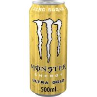 Bebida energética MONSTER Ultra Gold, lata 50 cl Bebida energética MONSTER Ultra Gold, lata 50 cl