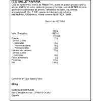 Galeta ARTIACH MARBÚ DAURADA, paquet 600 g