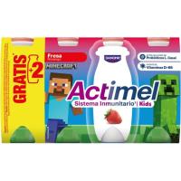 Actimel sabor fresa DANONE, pack 6x100 g