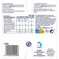 Danone proteina natural DANONE, pack 4x105 g