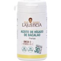 Aceite de hígado de bacalao A. M LAJUSTICIA, bote 90 comprimidos Aceite de hígado de bacalao A. M LAJUSTICIA, bote 90 comprimidos