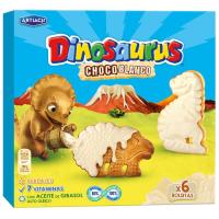Galletas Dinos con chocolate blanco ARTIACH, caja 264 g Galletas Dinos con chocolate blanco ARTIACH, caja 264 g