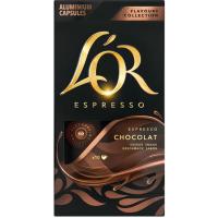 Café Flavours chocolate compatible Nespresso L'OR, caja 10 uds Café Flavours chocolate compatible Nespresso L'OR, caja 10 uds