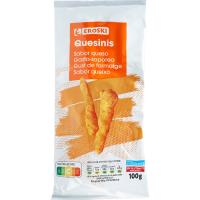 Aperitivo quesinis sabor queso EROSKI, bolsa 100 g
