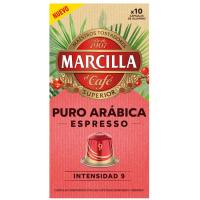 Café puro arábica expresso comp. Nespresso MARCILLA, caja 10 uds Café puro arábica expresso comp. Nespresso MARCILLA, caja 10 uds