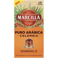 Café puro arábica Colombia comp. Nespresso MARCILLA, caja 10 uds Café puro arábica Colombia comp. Nespresso MARCILLA, caja 10 uds