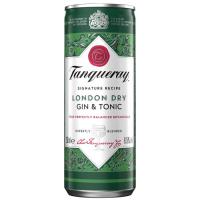 Gin London Gin&Tonic TANQUERAY, botella 25 cl Gin London Gin&Tonic TANQUERAY, botella 25 cl