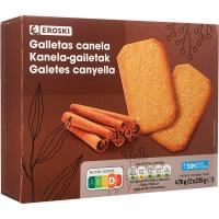 Galletas de canela EROSKI, paquete 470 g