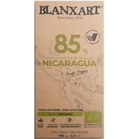 Xocolata negra 85% cacau origen Nicaragua BLANXART, rajola 100 g Xocolata negra 85% cacau origen Nicaragua BLANXART, rajola 100 g