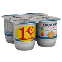 Yogur sabor galleta DANONE, pack 4x120 g Yogur sabor galleta DANONE, pack 4x120 g