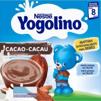 Yogolino de cacau NESTLÉ, pack 4x100 g