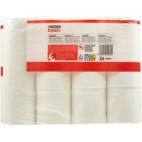 Paper higiènic 2 capes EROSKI BASIC, paquet 24 u