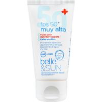 Crema facial solar fps50+ pells sensibles BELLE, tub 50 ml