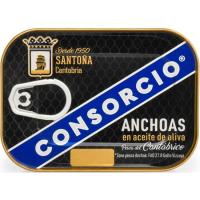 Anchoas oro en aceita de oliva CONSORCIO, lata 50 g Anchoas oro en aceita de oliva CONSORCIO, lata 50 g