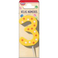 Espelma Núm. 3 DR. OETKER, pack 1 u