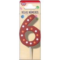 Espelma Núm. 6 DR. OETKER, pack 1 u Espelma Núm. 6 DR. OETKER, pack 1 u