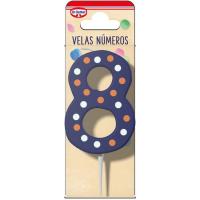 Vela Núm. 8 DR. OETKER, pack 1 u