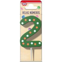 Espelma Núm. 2 DR. OETKER, pack 1 u