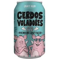 Cerveza sin gluten CERDOS VOLADORES, lata 33 cl Cerveza sin gluten CERDOS VOLADORES, lata 33 cl