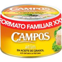 Atún en aceite de girasol CAMPOS, pack 3x70 g