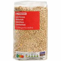 Llenties EROSKI, paquet 1 kg
