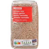 Llentia vermella varietat crimson EROSKI, paquet 1 kg
