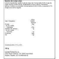 Queso de oveja viejo de leche cruda FLOR DE ESGUEVA, cuña 150 g