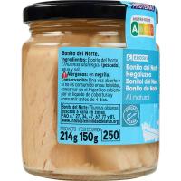 Bonito del norte al natural EROSKI, frasco 150 g