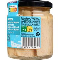 Bonito del norte al natural EROSKI, frasco 150 g
