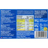 Musclo al natural de Galicia EROSKI, llauna 69 g