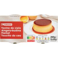 Tocino de cielo EROSKI, pack 2x100 g Tocino de cielo EROSKI, pack 2x100 g