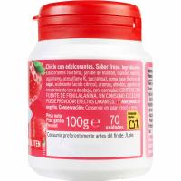 Xiclet de maduixa sense sucre EROSKI, pot 100 g