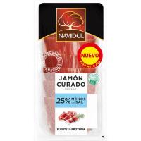 Jamón curado reducido en sal NAVIDUL, lonchas 45 g Jamón curado reducido en sal NAVIDUL, lonchas 45 g
