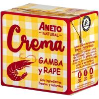 Crema natural de gamba i rap ANETO, brik 500 ml