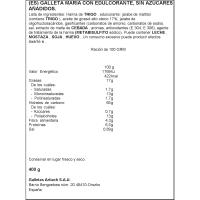 Galeta marbú 0% sucre ARTIACH, caixa 300 g + 100 g gratis