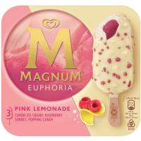 Helado Euphoria Pink Limonade MAGNUM, pack 3x90 ml