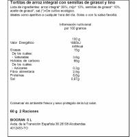 Tortetes extrafines arròs integral gira-sol mill sg ECOCESTA, 60 g