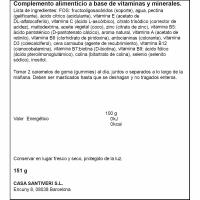 Gummies masticables per a cabell, ungles SANTIVERI, pot 151 g