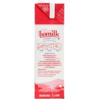 Leche desnatada BOMILK, brik 1 litro