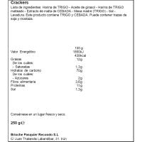 Crackers normals RECONDO, paquet 250 g
