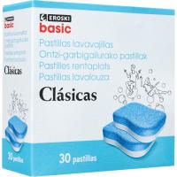 Rentavaixella màquina pastilles EROSKI BASIC, 30 dosi