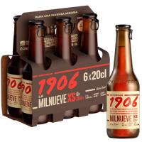 Cerveza 1906, pack botellín 6x20 cl Cerveza 1906, pack botellín 6x20 cl