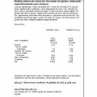 Sandwich de xocolata sense gluten GULLÓN, caixa 225 g