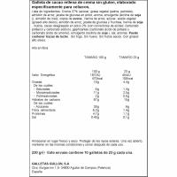 Sandwich Hookies de crema sin gluten GULLON, caja 230 g