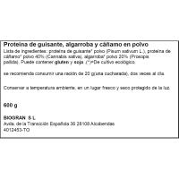 Proteïna esportistes bio EL GRANERO, pot 600 g