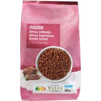 Cereales de arroz inflado con cacao EROSKI, bolsa 500 g Cereales de arroz inflado con cacao EROSKI, bolsa 500 g