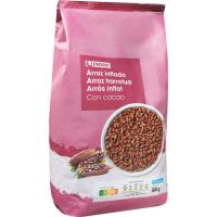 Cereals d'arròs inflat amb cacau EROSKI, bossa 500 g