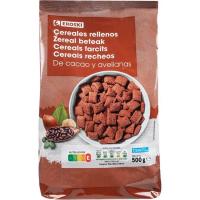 Cereales rellenos de avellana EROSKI, bolsa 500 g Cereales rellenos de avellana EROSKI, bolsa 500 g
